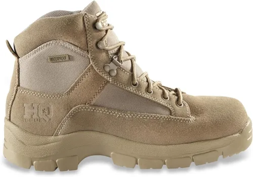 Vista 2 de HQ ISSUE Botas tácticas de desierto para hombre, 6 pulgadas, impermeables, para combate, zapatos de senderismo