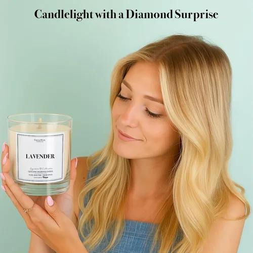 Vista 31 de Vela sorpresa de algodón de azúcar de unicornio + diamante en el interior, velas Foreverwick, velas perfumadas de soja, regalos para mujeres, vela