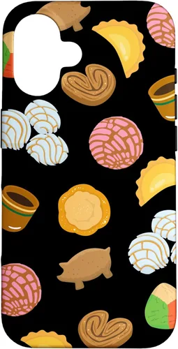 Vista 32 de Conchas Pan Dulce Pattern Black Phone Case Latina Gift Case Case for iPhone 17