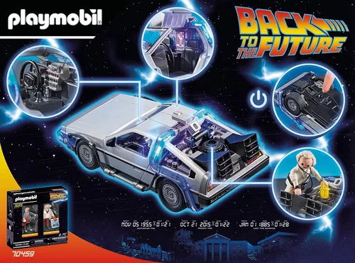 Vista 3 de Playmobil Regreso al futuro Delorean