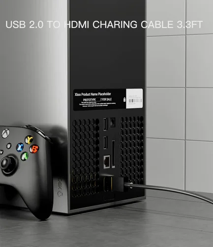 Vista 6 de FAWETTY Cable de Carga USB a HDMI 3.3FT/1M Adaptador de Cable USB a HDMI para Mac iOS Windows 12/11/10/Vista/XP, HDTV, Decodificador Satélite