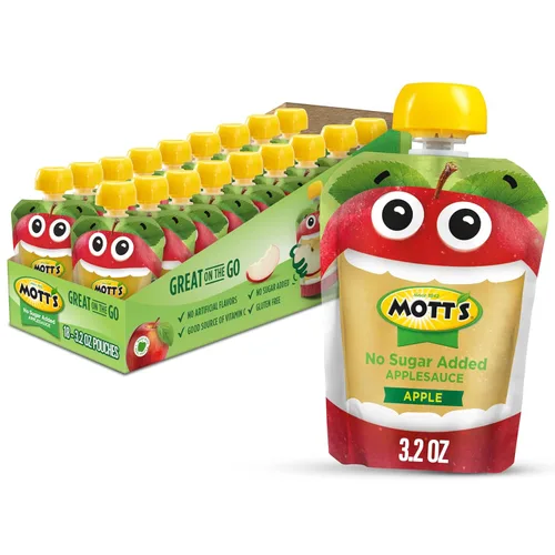 Vista 27 de Mott's Puré de manzana y canela, bolsas transparentes de 3.2 onzas, paquete de 20