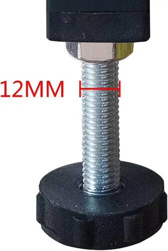 Vista 7 de Patas de soporte de metal para muebles, altura ajustable, marco central de cama resistente, elevadores de pies para plataforma Queen/King, piezas