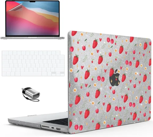 Vista 21 de IBENZER Funda para MacBook Pro de 14 pulgadas 2025 2024 M4 M3 M2 M1 A3112 A3185 A3401 A2918 A2992 A2779 A2442 Pro/Max, carcasa rígida y cubierta
