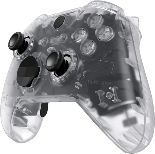 Vista 8 de eXtremeRate Full Set Shell Buttons for Xbox One Elite Series 2 Controller, Clear Replacement Faceplate Back Plate Bottom Shell Case with Buttons for