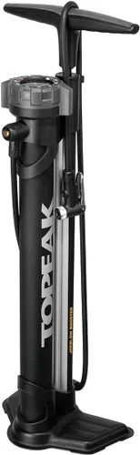Topeak JoeBlow Booster Bomba de piso para neumáticos sin cámara, compresor de aire de doble función y bomba estándar, capacidad de 160 PSI,