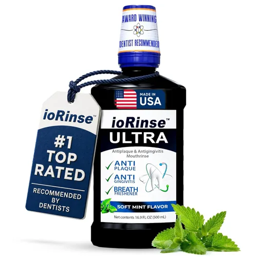 Vista 14 de ioRinse - Enjuague bucal anticaries con flúor AC – El enjuague bucal de yodo molecular sin alcohol combate la caries dental y protege el esmalte