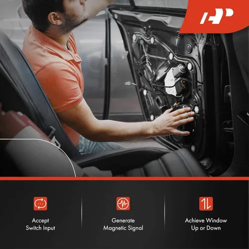 Vista 5 de A-Premium Motor de la ventana lateral delantera izquierda o trasera izquierda (2 pines) compatible con los modelos Chevrolet y GMC, Cadillac