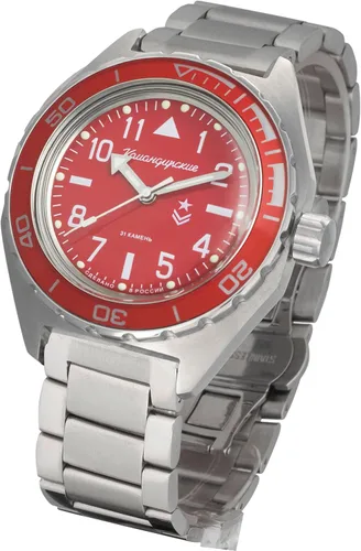 Vista 2 de Vostok Komandirskie Reloj de pulsera militar ruso automático para hombre WR 6562ft 650840