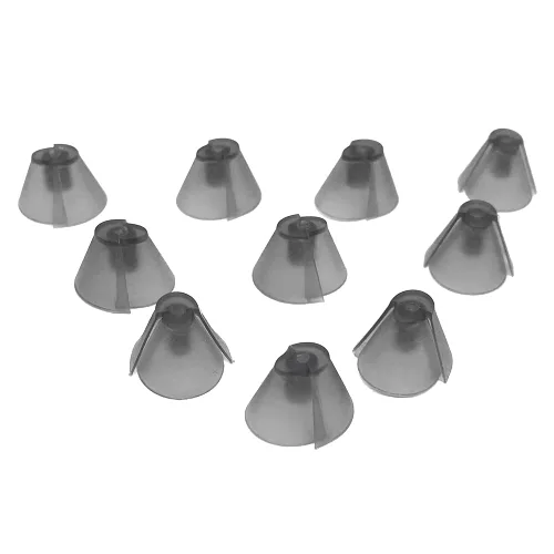 Vista 2 de Smokey Hearing Aid Tulip Domes Puntas para los oídos ReSound Sure Fit Style RIC RITE y Open Fit BTE Amplificador auditivo con herramientas