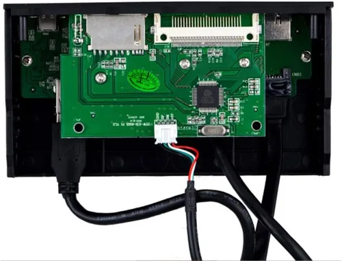 Vista 6 de Lector de tarjetas interno 5.25 pulgadas de alta velocidad frontal USB 3.0 Interfaz multifunción lector de tarjetas interno tablero de instrumentos