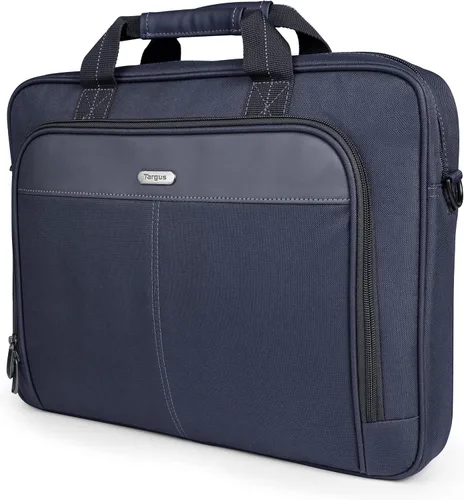 Vista 11 de Targus Classic Slim Laptop Bag - Ergonomic Briefcase and Messenger Bag - Spacious Foam Padded for Laptops and Under