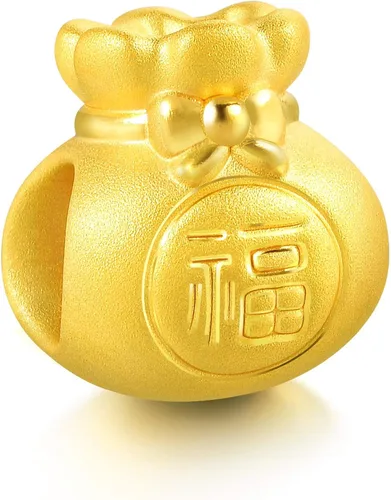 Vista 5 de Chow Sang Sang 999 - Pulsera de oro macizo de 24 quilates para mujer 89197C Oro macizo de 24 quilates