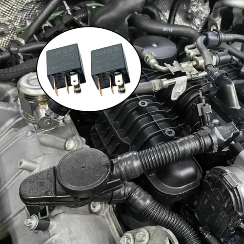 Vista 7 de 2 piezas de relé de 5 pines 12 V 30 A, relé de arranque universal de alto rendimiento para motor de automóvil, accesorios de repuesto automotriz
