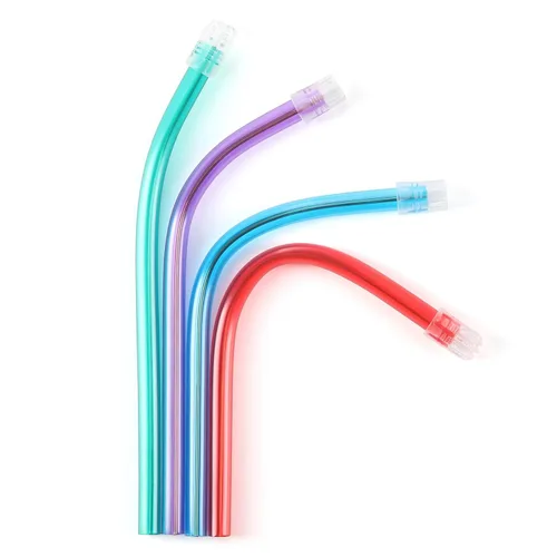 Vista 15 de JMU Eyectores de saliva dentales desechables, 100 piezas, puntas de succión de evacuación flexibles, colores surtidos