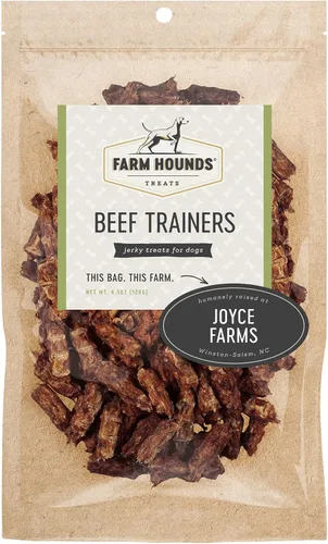 Farm Hounds - Entrenadores de carne - Cecina de res natural prémium para perros - Hecho de ganado 100% criado humanamente - Fácil de romper - Ideal
