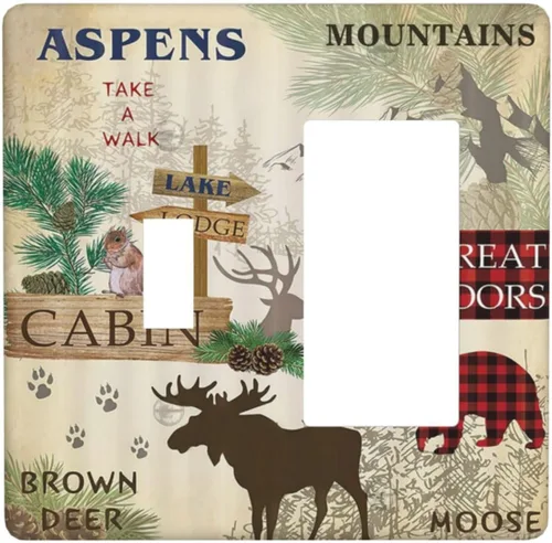 Vista 107 de Ancla Náutica Velero Faro Brújula Cubiertas de Interruptor de Luz de 1 Gang Sin Dispositivo Placa de Pared Decorativa en Blanco Placa Frontal