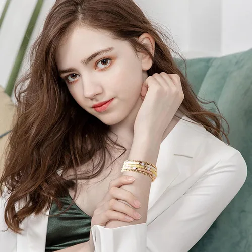 Vista 6 de Pulseras de cuentas de arcilla estilo heishi surfista para mujer, con discos de vinilo y dije de mal de ojo, apilables, pulseras elásticas