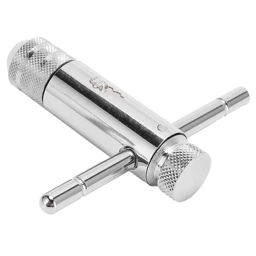 Vista 5 de THandle - Llave de trinquete M3-M8, soporte de grifo ajustable, herramienta de mano para grifos, escariadores, extractores de tornillos