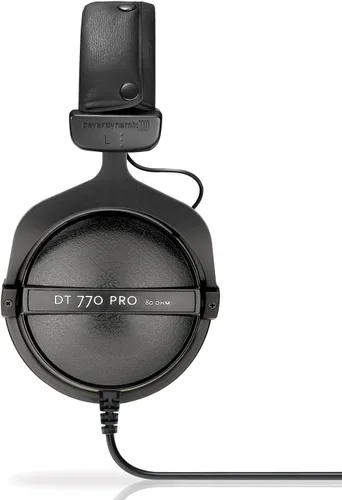 Vista 4 de DT-770-PRO-32 cerrado dinámico para aplicaciones de control y monitoreo de auricular Beyerdynamic, 32 Ohmios, Negro
