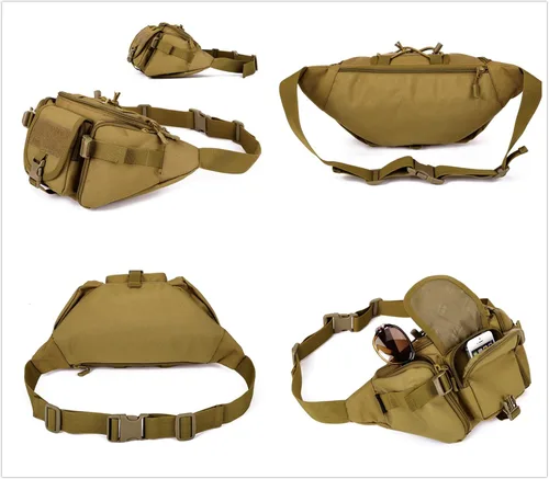Vista 5 de Unistrengh Riñonera táctica militar impermeable WR para escalada al aire libre, pesca, correr, caza, compatible con iPhone 8 7 7 plus (camuflaje ACU)