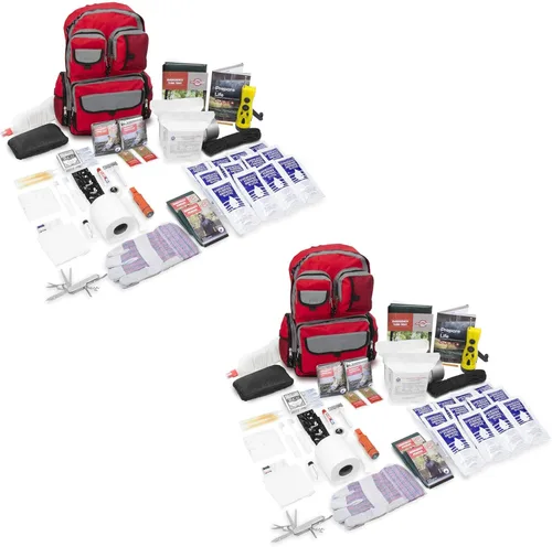 Vista 10 de Urban Survival Bug-Out Bag y suministros de supervivencia en desastres para hasta 6 personas