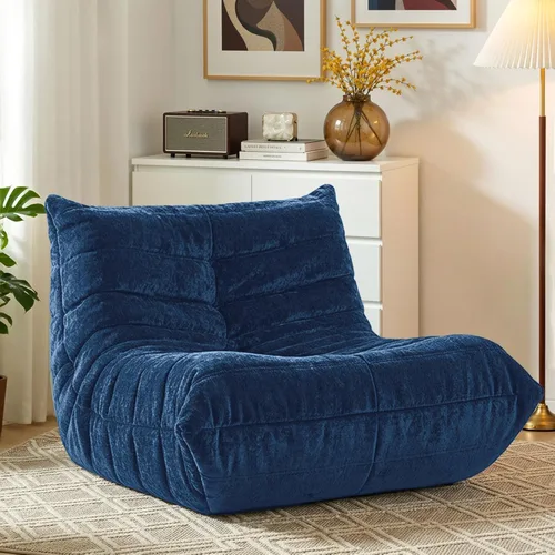 Vista 31 de HABUTWAY Puf Otomano, Reposapiés, Silla junto a la Chimenea, Sofá Puf Perezoso de Espuma Viscoelástica para Sala de Estar, Dormitorio, Dormitorio