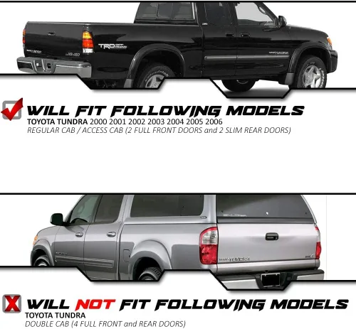 Vista 5 de EPIC LIGHTING Luces traseras de repuesto estilo OE compatibles con Toyota Tundra 2000-2006 cabina de acceso regular