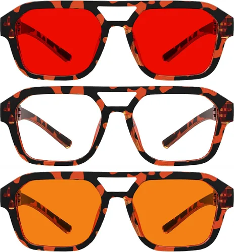 Vista 177 de Eyekepper Gafas de luz azul para hombre y mujer, paquete de 6 lentes Pilot Paquete de 6 color mezclado