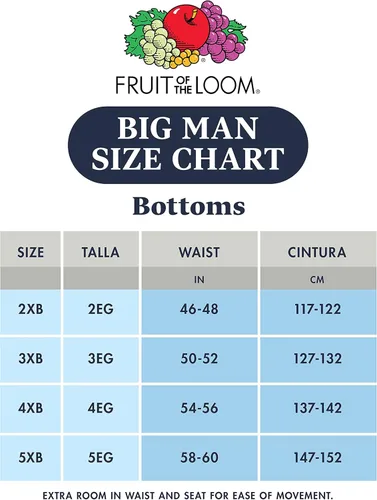 Vista 5 de Fruit of the Loom Mens Big and Tall Tag-Free Underwear