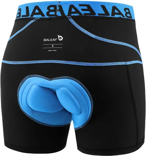 Vista 27 de baleaf Pantalones cortos de ciclismo acolchados 3D para hombre, ropa interior de ciclismo MTB Liner