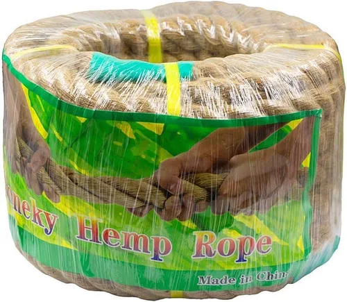 Vista 8 de Aoneky Cuerda de yute – Cuerda de cáñamo trenzada de 1/2 pulgada y 48 pies para manualidades, escalada, ancla, hamaca, náutico, poste rascador