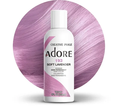 Vista 47 de Adore Tinte semipermanente morado para el cabello, vegano y libre de crueldad, 4 onzas líquidas, 090 Lavender (paquete de 1)