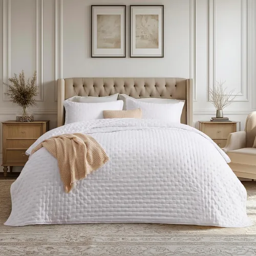 Vista 13 de Bedsure Edredón individual – Ropa de cama ultrasuave individual XL para decoración de dormitorio, edredón ligero para todas las estaciones, colcha
