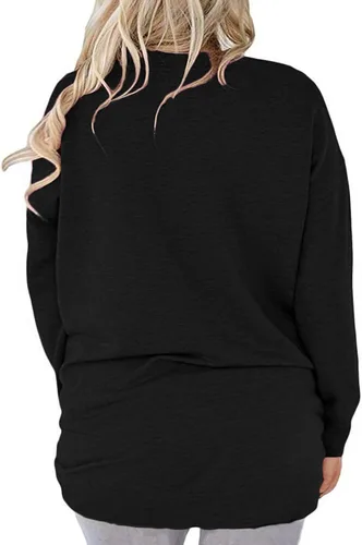 Vista 3 de AURISSY - Sudaderas de manga larga con bolsillos para mujer tallas grandes