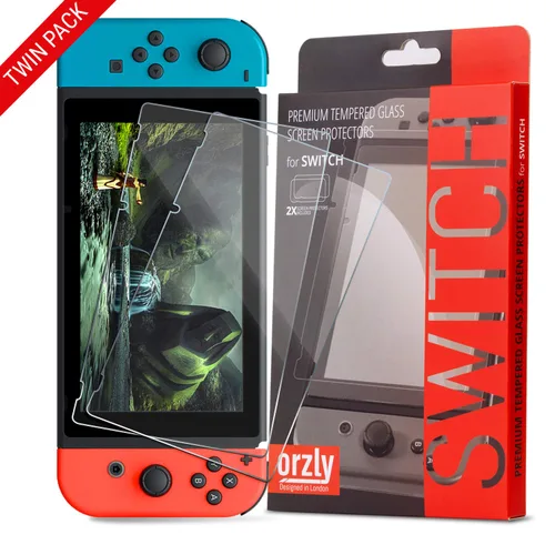 Vista 11 de Orzly Screen Protector for Nintendo Switch Lite 2019 Model [4 Pack] Tempered Glass Screen Protectors. No Bubbles Easy Installation Anti Scratch