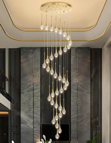 Vista 29 de Lámparas colgantes modernas para isla de cocina, LED, regulable, cristal glamuroso, iluminación colgante de techo para comedor, pasillo, dormitorio