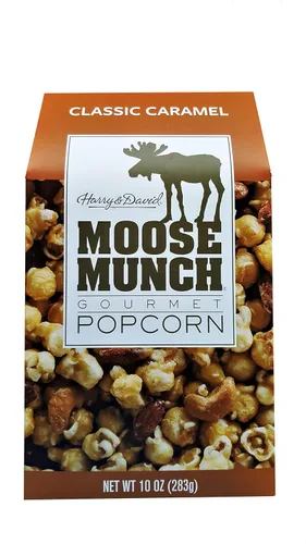 Harry & David Moose Munch - Palomitas de maíz gourmet clásicas de caramelo, paquete de 10 onzas