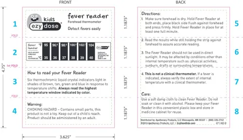 Vista 6 de EZY DOSE Termómetro infantil para fiebre para bebés y niños pequeños, Celsius y Fahrenheit, reutilizable, hogar y viajes, 0.3 fl oz