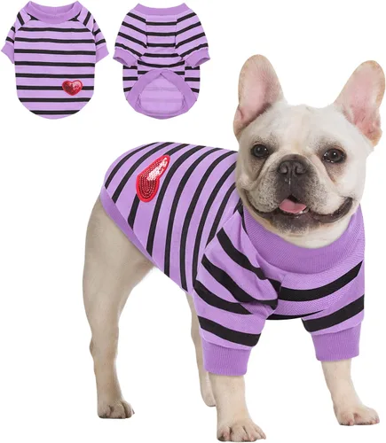 Vista 32 de Queenmore Camisa para perros pequeños, camisa suave y transpirable para perros, gatos, macho y hembra, ropa para mascotas para todas las estaciones