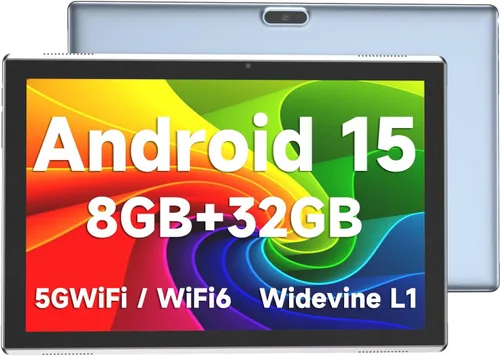 Vista 10 de ZZB Tablet PC de 10 pulgadas Android 15, tabletas Android de 10.1 pulgadas DDR4 8GB RAM 32GB ROM 2MP+8MP Cámara dual 5G WiFi-6 BT Soporte 1TB