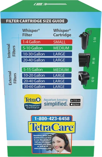 Vista 6 de Tetra Whisper Bio-Bag - Cartuchos de filtro para acuarios - Sin ensamblar, tamaño mediano (paquete de 12)