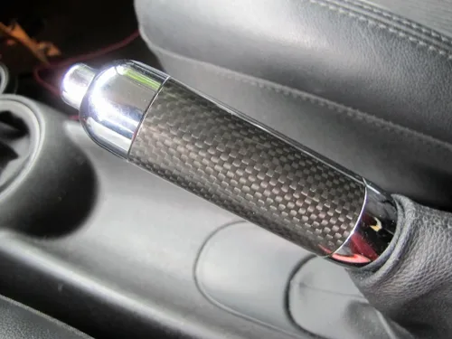 Vista 5 de ATEX Cubierta de freno de mano de fibra de carbono para Cooper MK2 R55/R56 2007 2008 2009 2010 2011 2012 2013