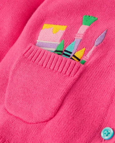 Vista 2 de Gymboree Cárdigan de manga larga con botones frontales para bebés y niñas pequeñas