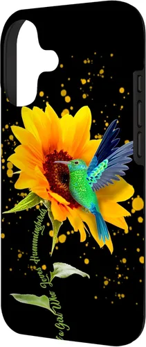 Vista 2 de Just a Girl who Love Hummingbirds Sunflower Bird Cute Flower Case for iPhone 17