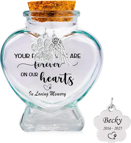 Vista 9 de Botella conmemorativa de piel para cenizas, botella de recuerdo de pelo de mascotas, urnas pequeñas urnas de cremación para cenizas, pérdida