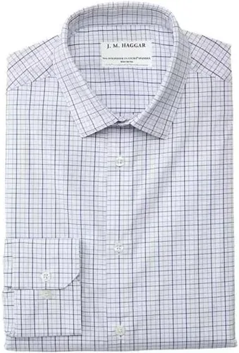 Vista 6 de HAGGAR Men's Premium Performance Dress Check Shirt