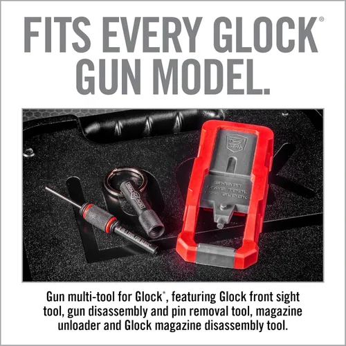 Vista 3 de Real Avid Kit de herramientas Glock Armorer: Multiherramienta de pistola Glock 2 en 1 con herramienta de visión frontal Glock, herramienta