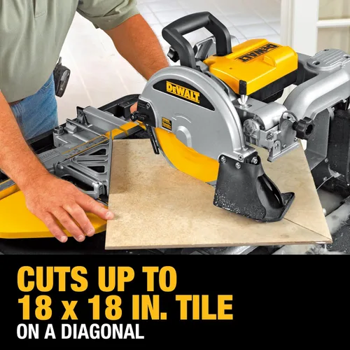 Vista 4 de DEWALT Sierra para baldosas húmedas con soporte, 10 pulgadas, con cable (D24000S)