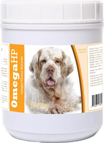 Vista 60 de Healthy Breeds Siberian Husky Omega HP - Masticables suaves para piel y pelaje, 90